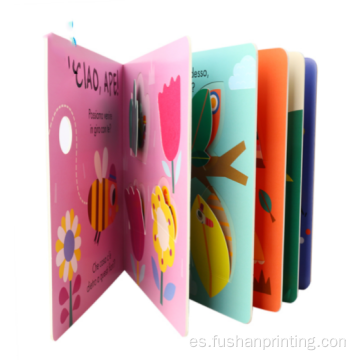 Libro de cartón personalizado a todo color para niños